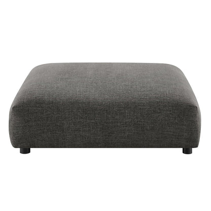 Solace 4-Piece Modular Upholstered Fabric Sectional Sofa With Ottoman