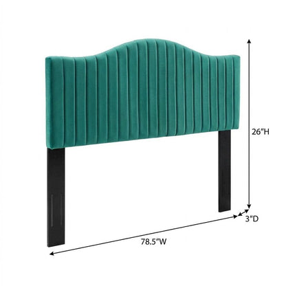 Channel Tufted Performance Velvet King Headboard, Plush Upholstery