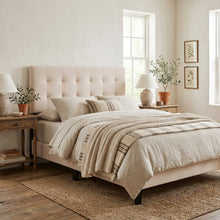 Biscuit Tufted Queen Headboard in Performance Velvet with Plush Design