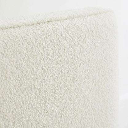 Boucle Fabric Full Headboard with Soft Textured Upholstery and Durable Build