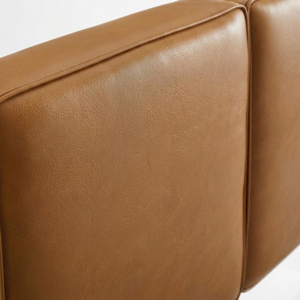 Vegan Leather Twin Headboard with Padded Design and Durable Frame
