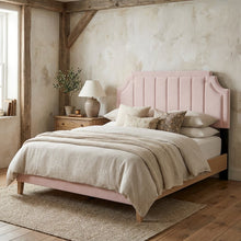 Channel Tufted Velvet Twin Headboard with Performance Fabric and Elegant Design