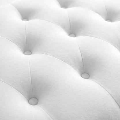 Diamond Tufted Twin Headboard in Velvet Performance Fabric with Stylish Design