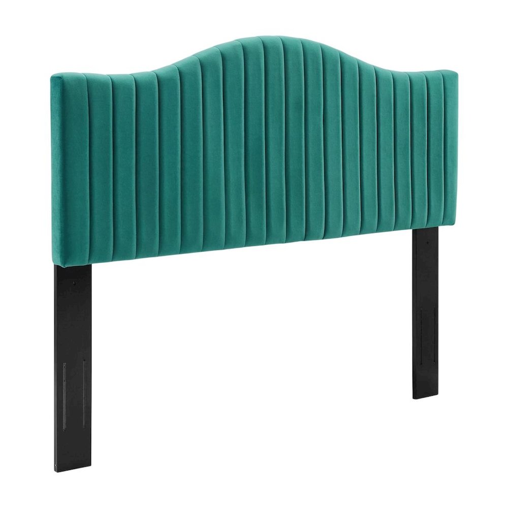 Channel Tufted Performance Velvet King Headboard, Plush Upholstery