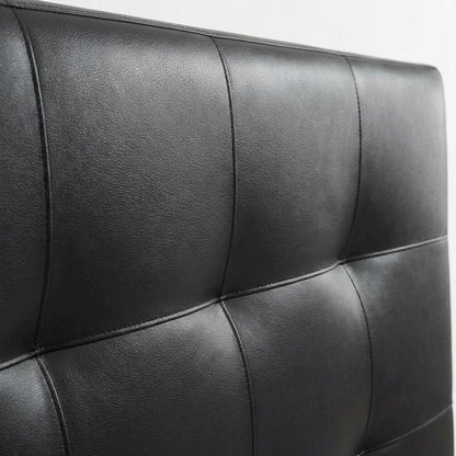 Upholstered Vinyl Full Headboard with Smooth Finish for Bedroom Comfort