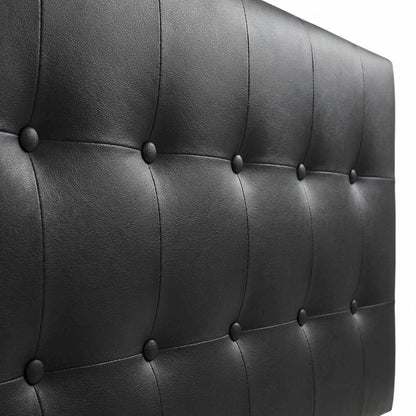 Upholstered Vinyl Twin Headboard with Cushioned Support and Durable Frame