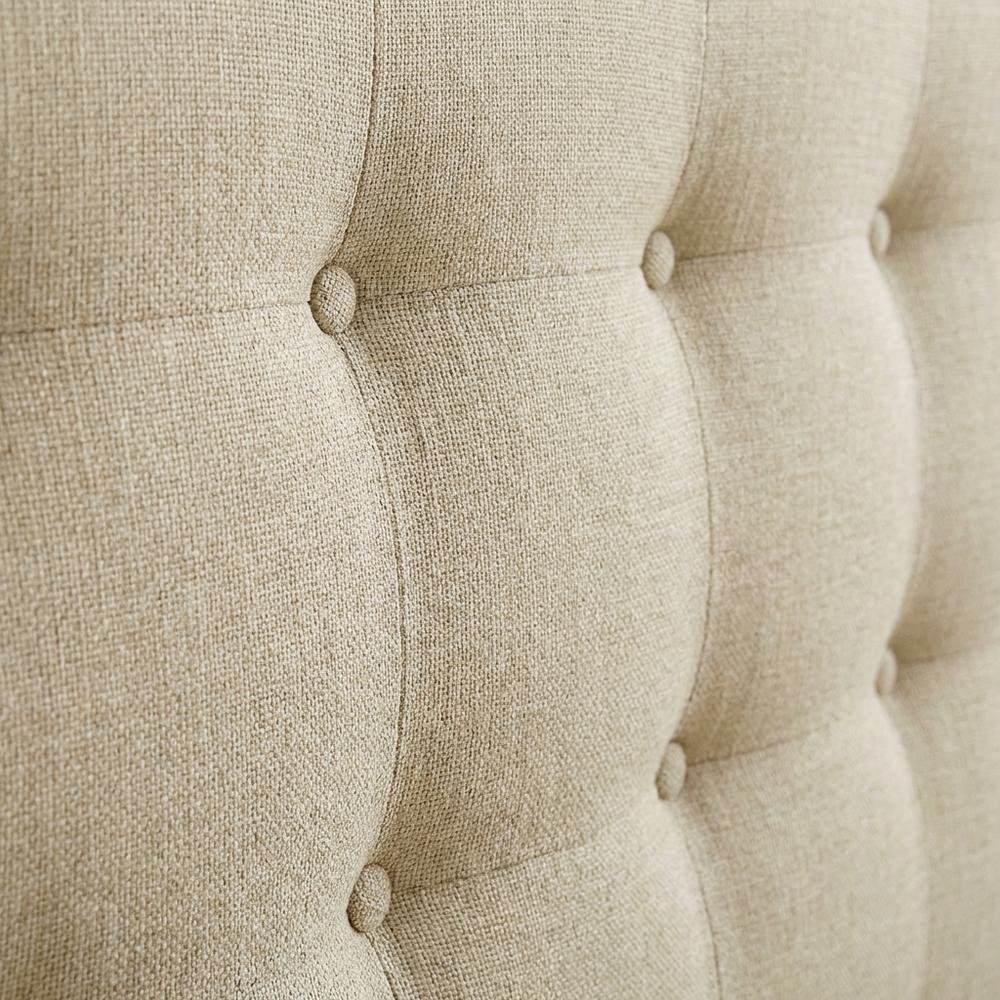 Upholstered Full Headboard, Soft Fabric, Durable Frame for Comfortable Support