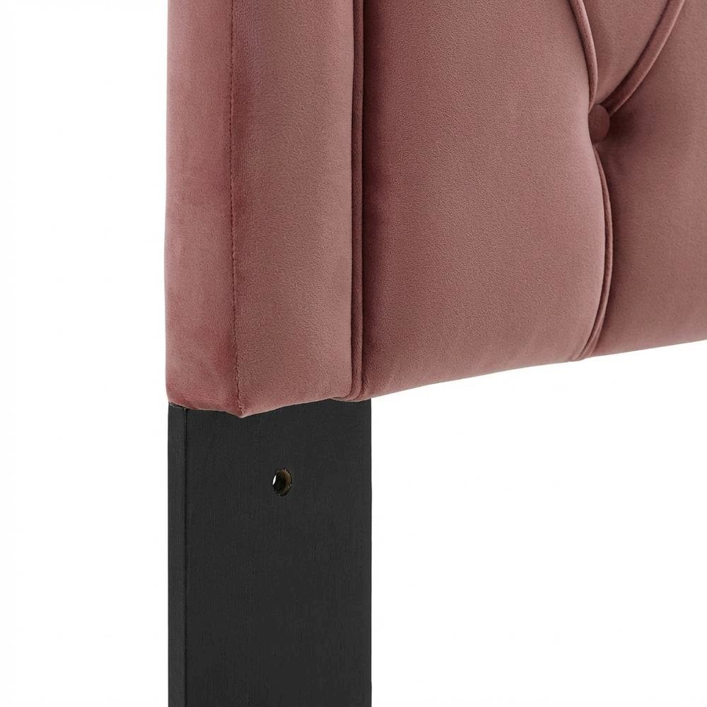 Tufted Twin Velvet Headboard in Performance Fabric with Soft Upholstery