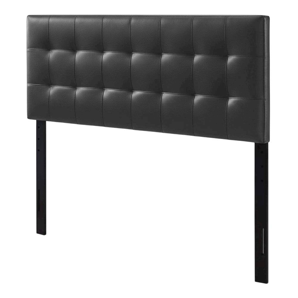 Upholstered Vinyl Full Headboard with Smooth Finish for Bedroom Comfort
