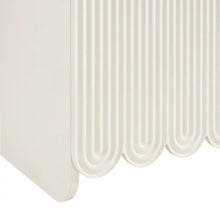 Fluted And Scalloped Sideboard Storage Cabinet In Elegant Finish