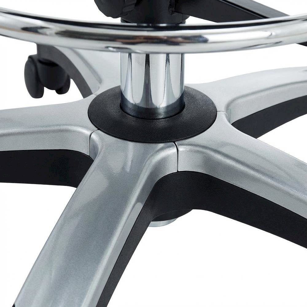 Plastic Drafting Chair with Armrest and Adjustable Height for Office Use