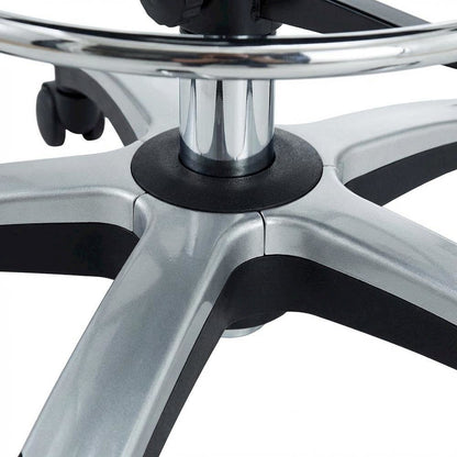 Plastic Drafting Chair with Armrest and Adjustable Height for Office Use