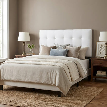 Biscuit Tufted Twin Headboard in Performance Velvet with Soft Upholstery