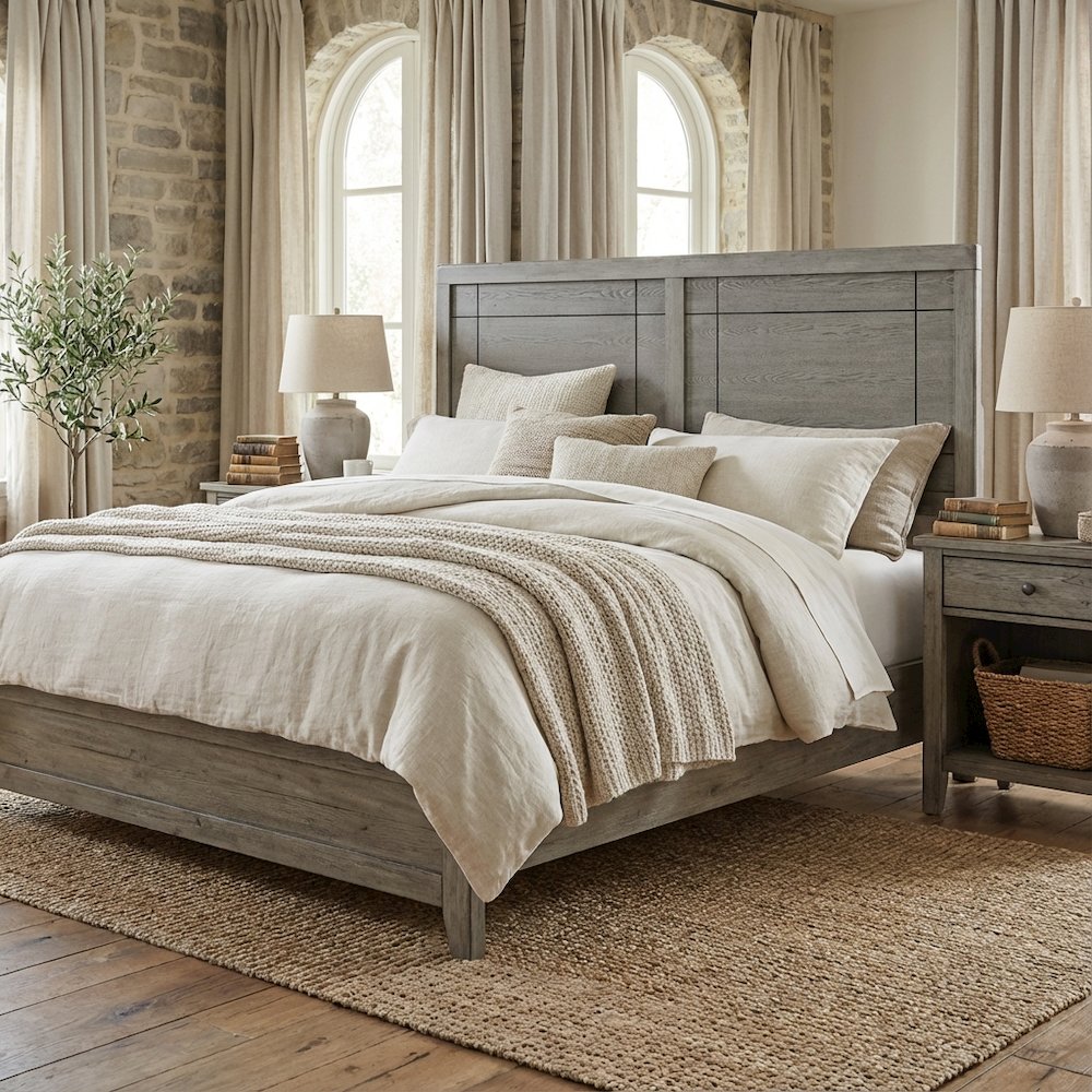 Wood Full Headboard with Classic Design for Comfortable Bedroom Upgrade