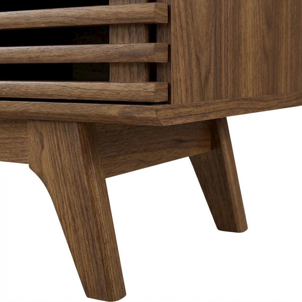 Wood TV Stand in Elegant Finish with Ample Storage Space