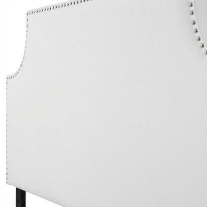 Upholstered Vinyl Full Headboard with Smooth Finish and Durable Design