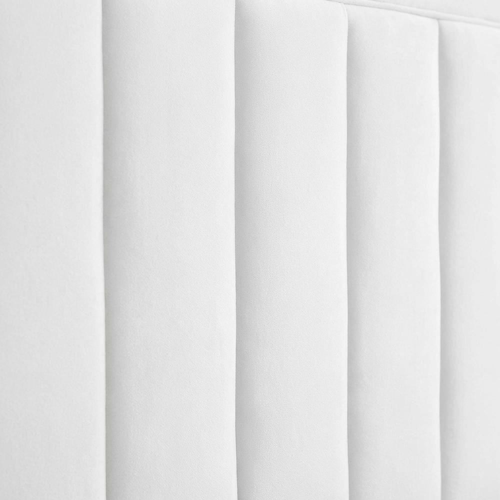 Channel Tufted Performance Velvet King/California King Headboard, Plush Padding