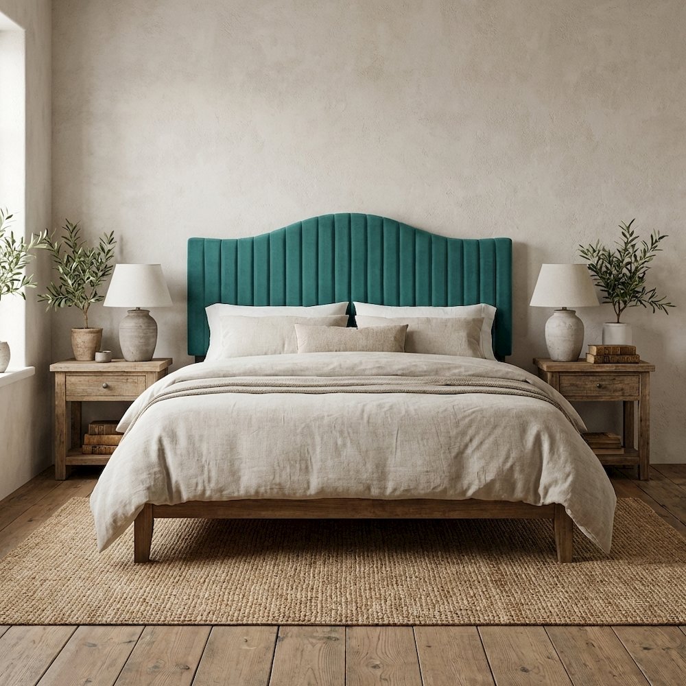 Channel Tufted Performance Velvet King Headboard, Plush Upholstery
