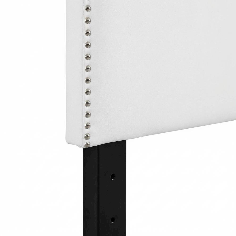 Upholstered Vinyl Full Headboard with Smooth Finish and Durable Design