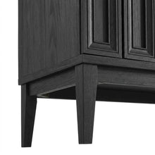 Wooden Sideboard Buffet Cabinet with Storage Credenza for Dining Room, Black