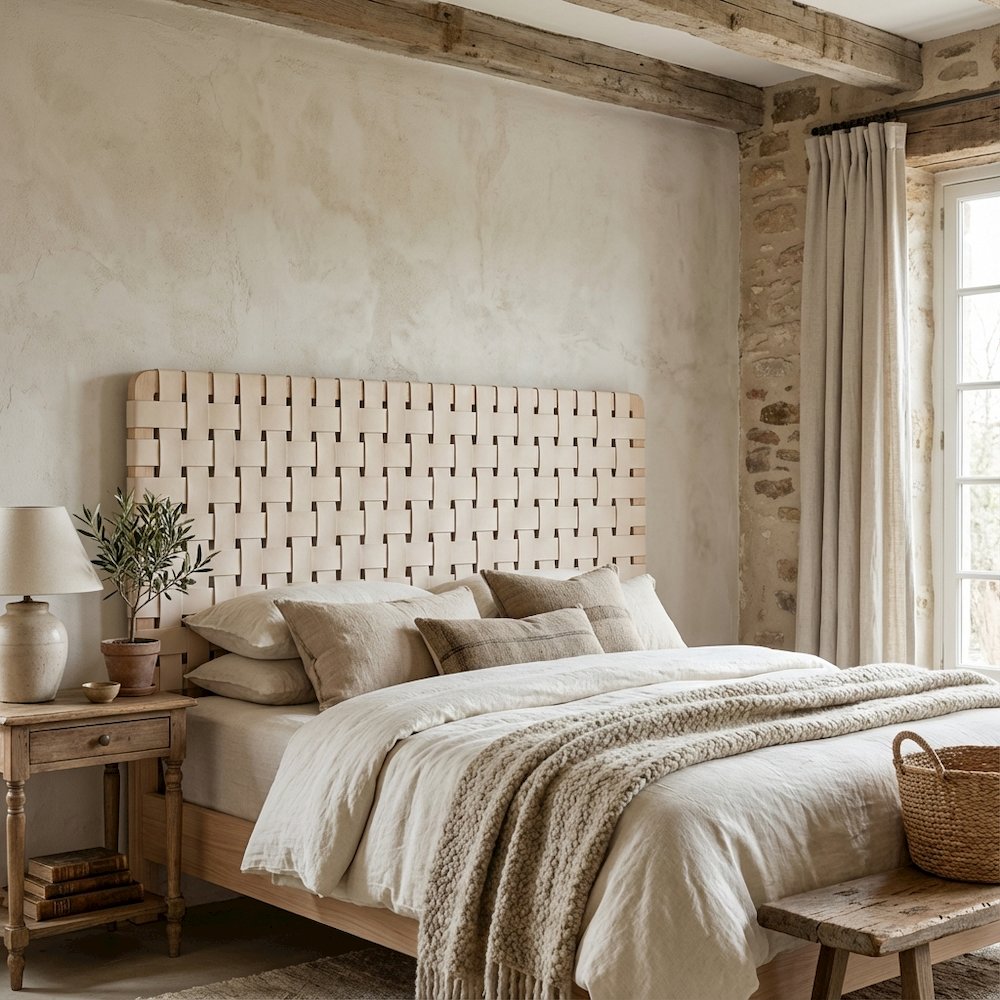 Vegan Leather King Headboard with Modern Texture and Durable Frame