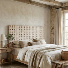 Vegan Leather King Headboard with Modern Texture and Durable Frame