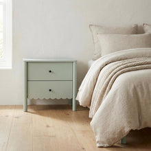 Nightstand with 2 Drawers in Elegant Finish for Bedroom Storage