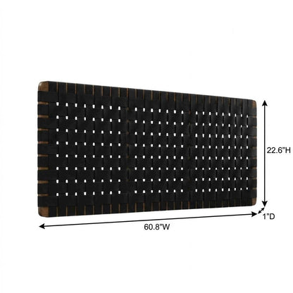 Vegan Leather Queen Headboard Wall-Mount Design with DurableTexture