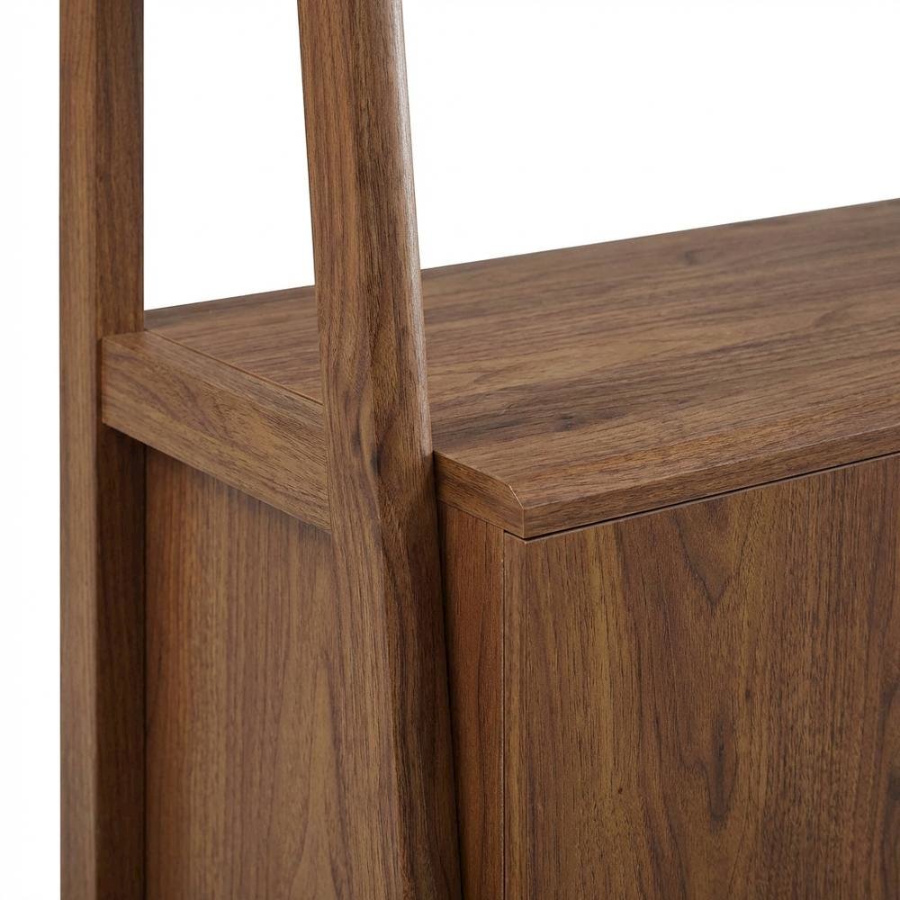 Wooden Bookshelf in Natural Finish with Open Storage Design