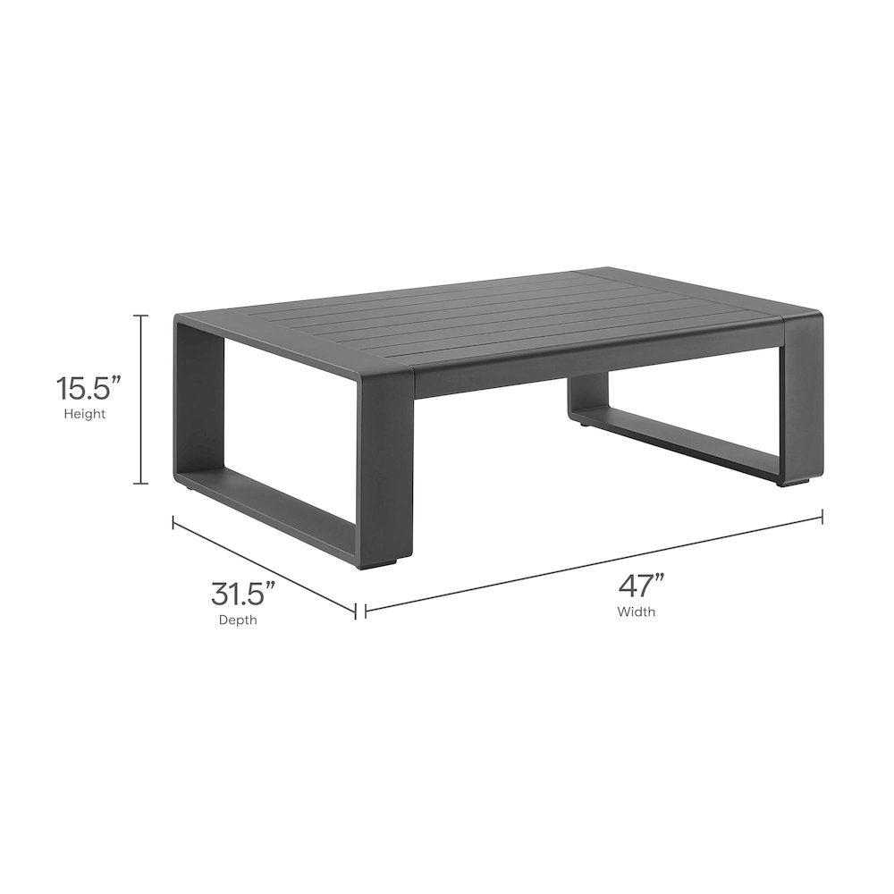 Lirienne 4-Piece Outdoor Patio Aluminum Furniture Set