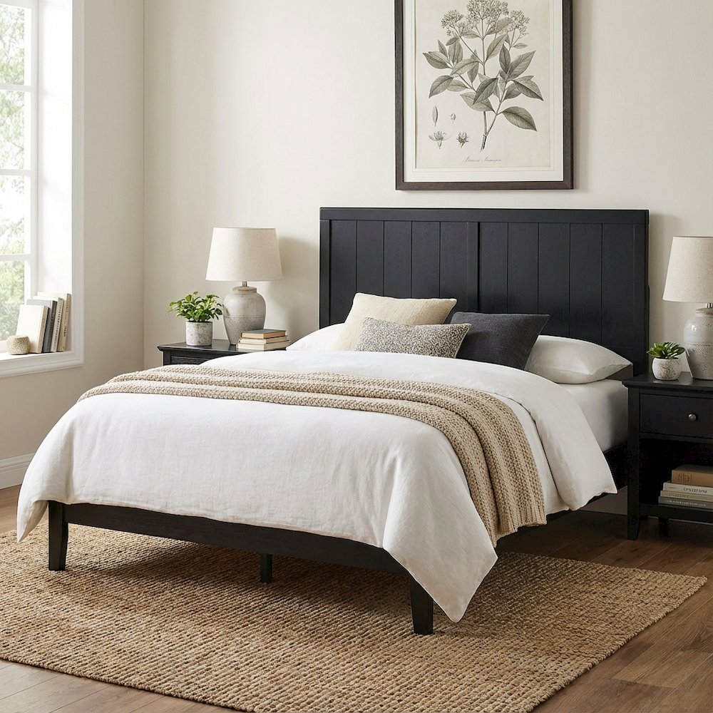 Wood Twin Headboard with Classic Design and Durable Construction for Bedroom