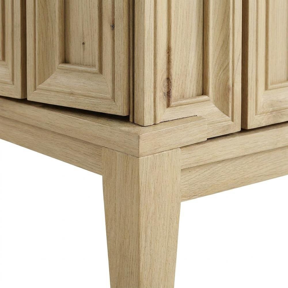 Wooden Sideboard Buffet Cabinet with Storage Credenza for Dining Room, Hickory