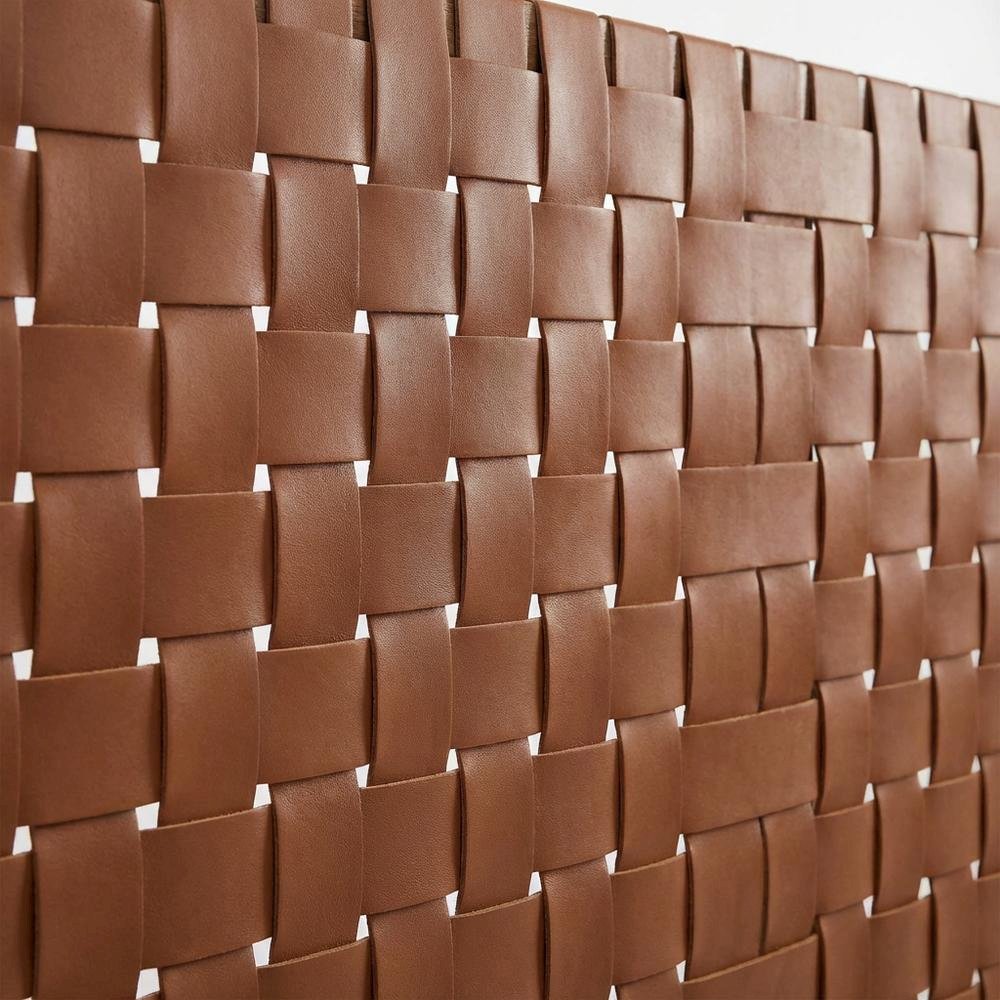 Vegan Leather Full Headboard with Texturedand Durable Frame