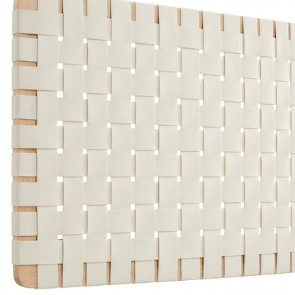 Vegan Leather Wall-Mount Headboard Queen Size with Durable Modern Design
