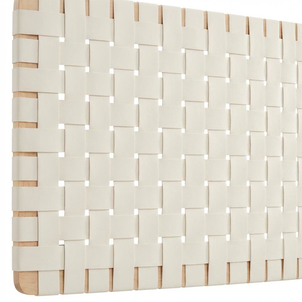 Vegan Leather Wall-Mount Headboard Queen Size with Durable Modern Design