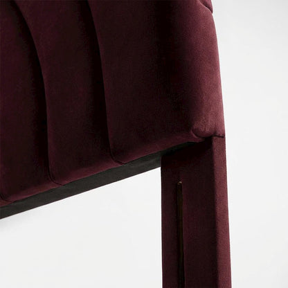Arched Velvet Full Headboard in Soft Performance Fabric with Plush Design