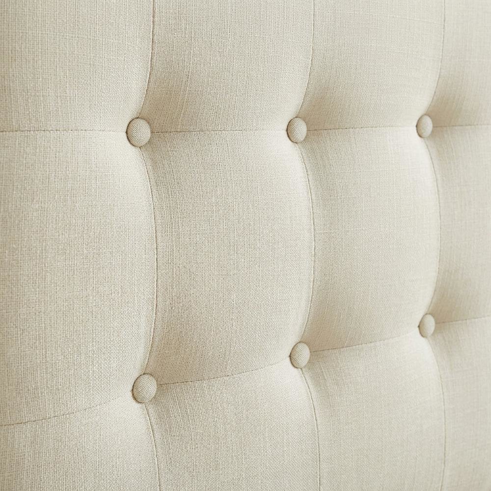 Upholstered Twin Headboard with Soft Fabric and Elegant Design for Bedroom