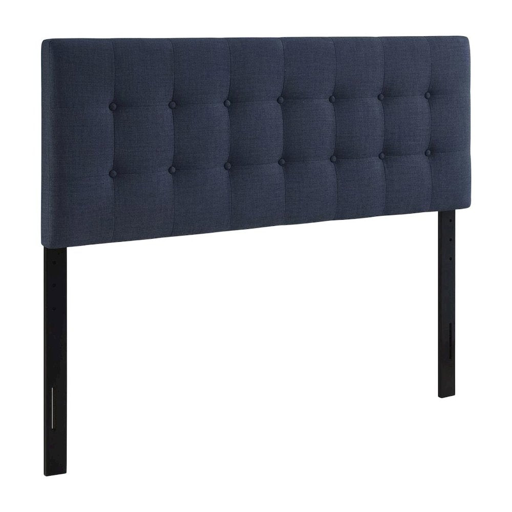 Upholstered Fabric Queen Headboard in Neutral Tone with Elegant Design