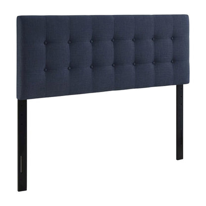 Upholstered Fabric Queen Headboard in Neutral Tone with Elegant Design