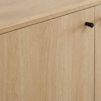 Contemporary Wooden Bookshelf in Natural Finish for Home Office Use