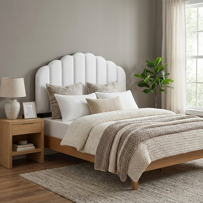 Performance Velvet Full/Queen Headboard in Plush Upholstery, Sturdy Frame Design