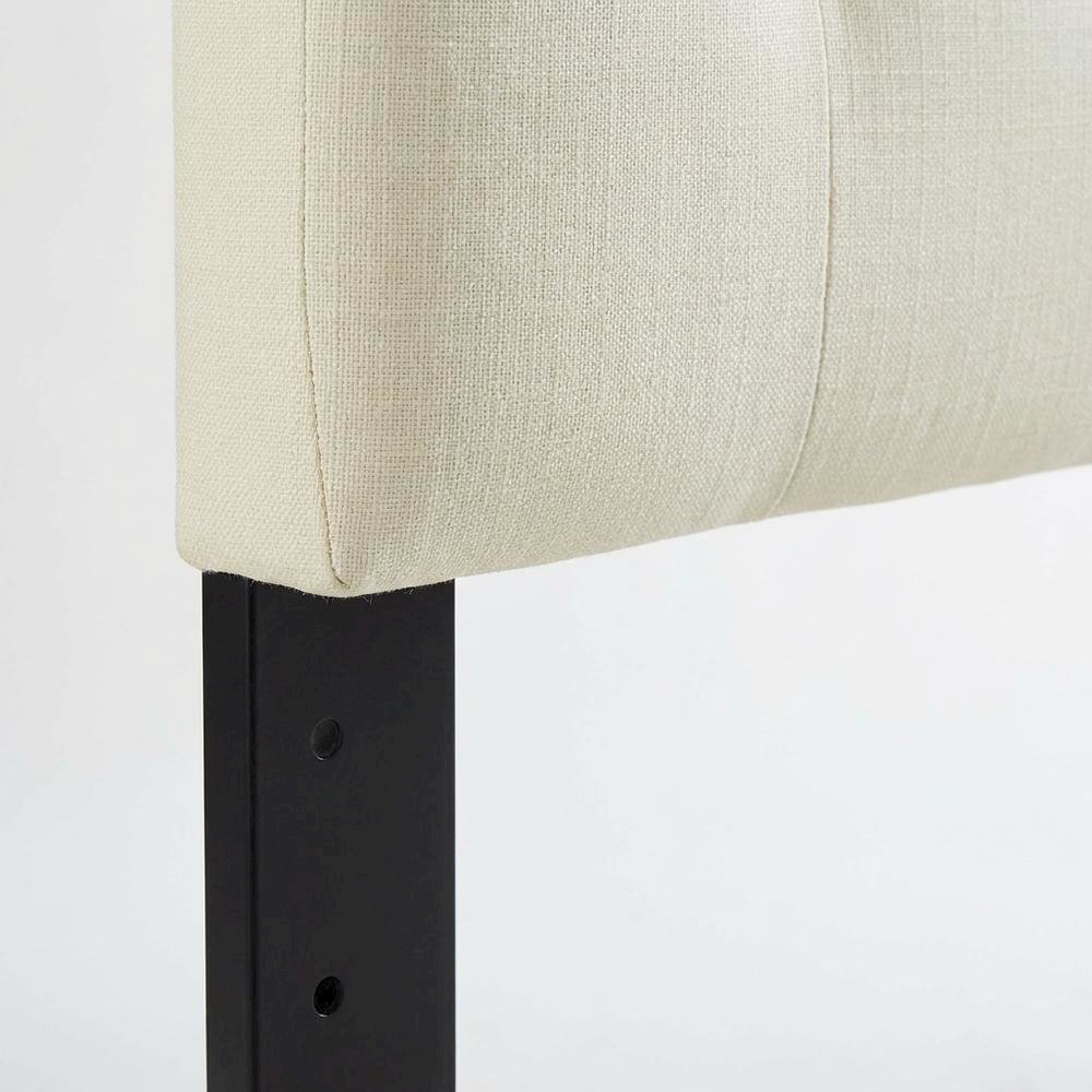 Upholstered Twin Headboard with Soft Fabric and Elegant Design for Bedroom