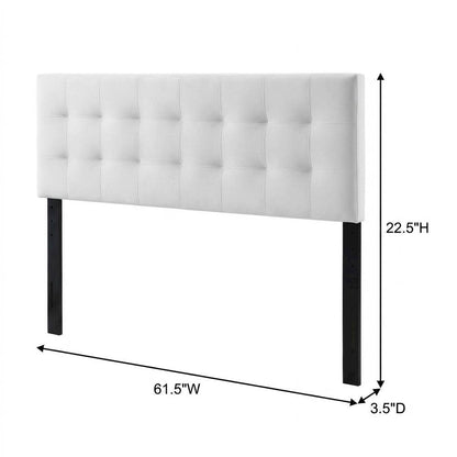 Tufted Performance Velvet Queen Headboard, Biscuit Detailing, Durable Fabric