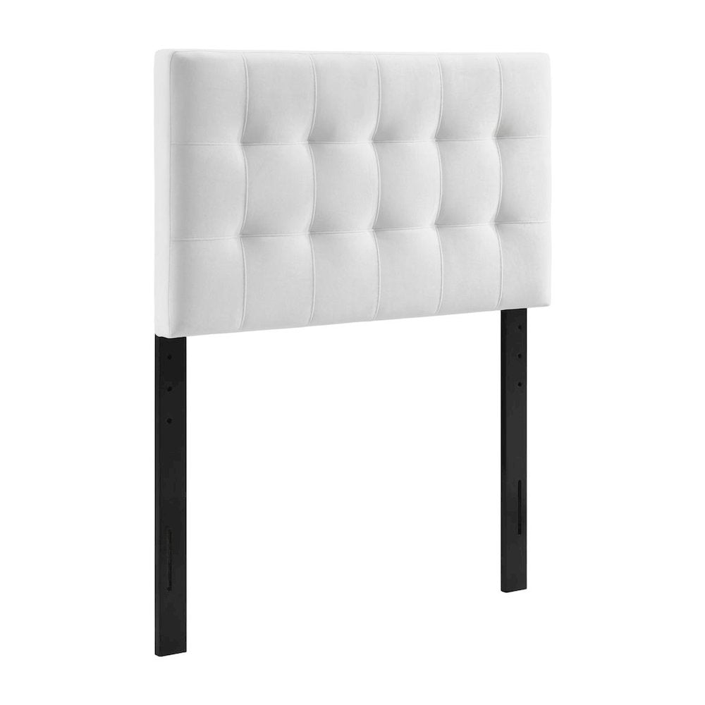 Biscuit Tufted Performance Velvet Twin Headboard with Plush Upholstery
