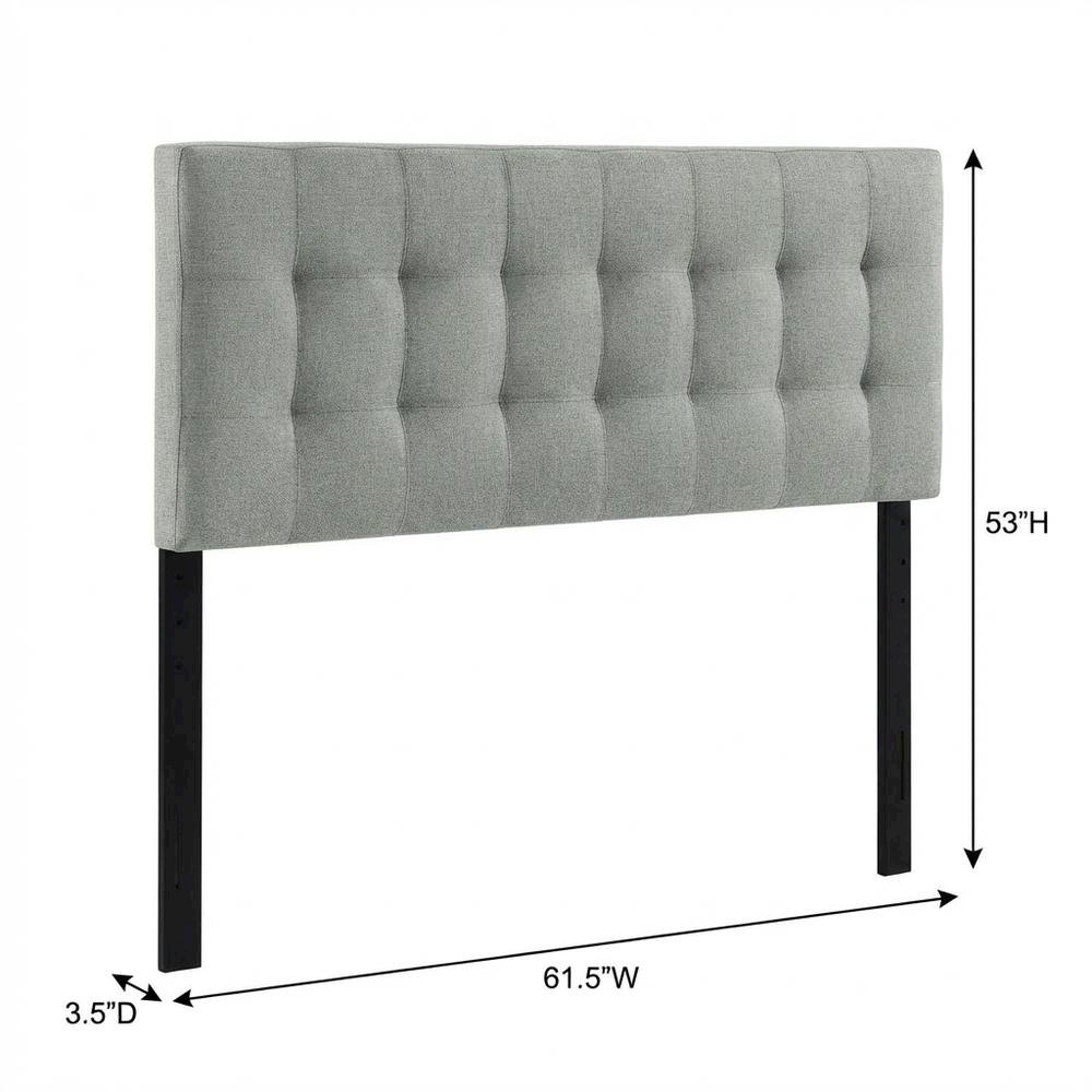 Upholstered Fabric Queen Headboard with Padded Design for Bedroom Comfort