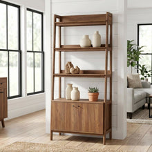 Wooden Bookshelf in Natural Finish with Open Storage Design
