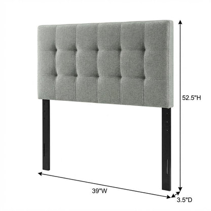 Upholstered Fabric Twin Headboard with Soft Padding and Elegant Style