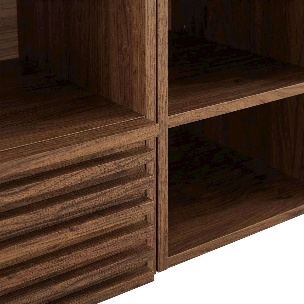 Walnut White 62-Inch Wall-Mount Double Sink Bathroom Vanity