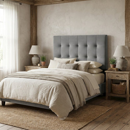 Biscuit Tufted Twin Headboard in Performance Velvet with Durable Frame