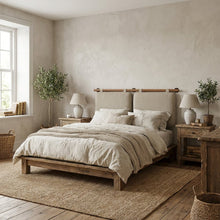 Chenille Upholstered King Size Headboard Wall-Mounted with Soft Padding